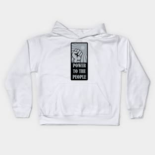 Power To The People Kids Hoodie